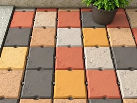 Model Paving Block Trihex. Foto: Qwen AI