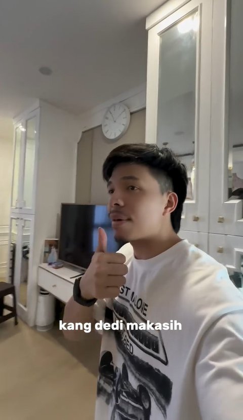 Tak butuh waktu lama, Atta pun mengucapkan terima kasih ke Kang Dedi karena anaknya langsung mau mandi.&nbsp;