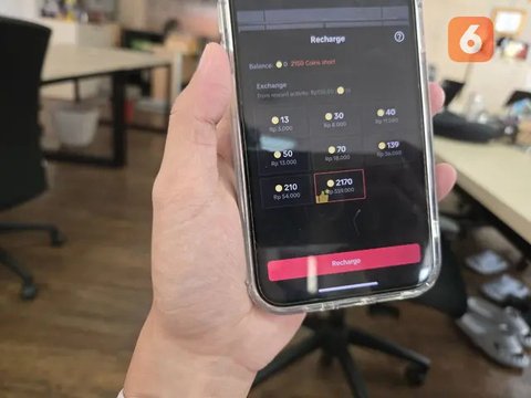 Gift Paus TikTok yang bisa diberikan kepada kreator saat live streaming (Liputan6.com/ Agustin Setyo Wardani)