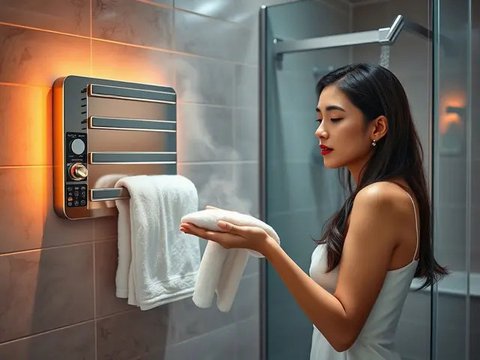 Handuk Tetap Kering Meski Disimpan di Kamar Mandi (Ilustrasi AI)