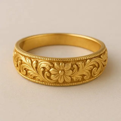 Cincin Emas dengan Tali Simpul (Liputan6.com/MetaAi)