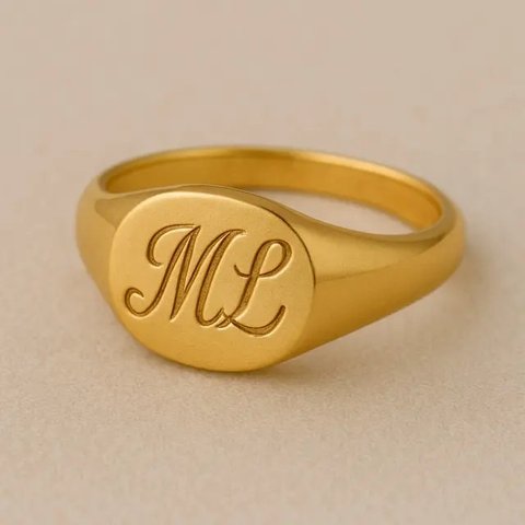 Cincin Emas dengan Tali Simpul (Liputan6.com/MetaAi)