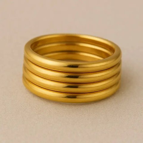 Cincin Emas dengan Tali Simpul (Liputan6.com/MetaAi)