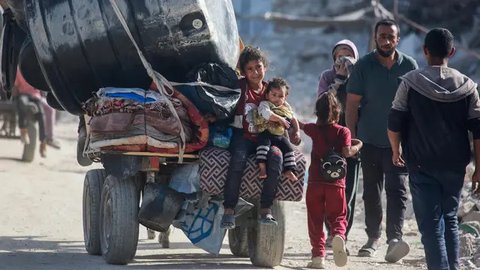 Perdana Menteri Israel Benjamin Netanyahu, Senin (19/5/2025), menyatakan bahwa Israel akan segera mengambil alih kendali atas seluruh wilayah Gaza. (Bashar TALEB/AFP)
