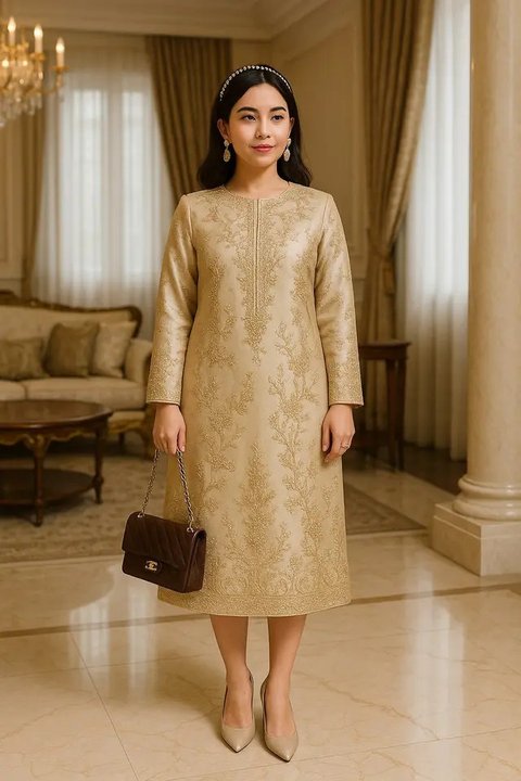 Model Tunik Batik Simpel tapi Mewah (created by AI)