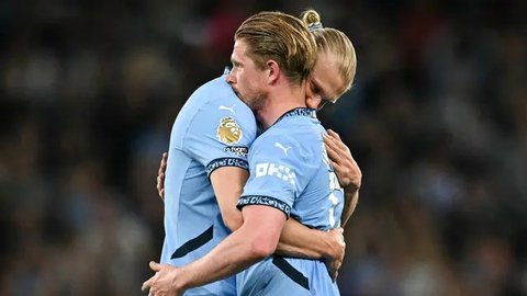 Malam perpisahan Kevin De Bruyne berlangsung haru dan menguras emosi. (Paul ELLIS/AFP)