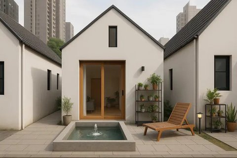 Ide Rumah Mungil dengan Kolam Renang