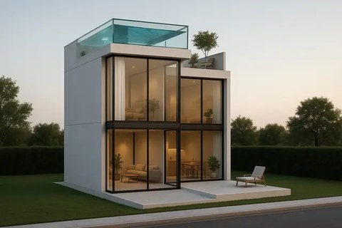 Ide Rumah Mungil dengan Kolam Renang
