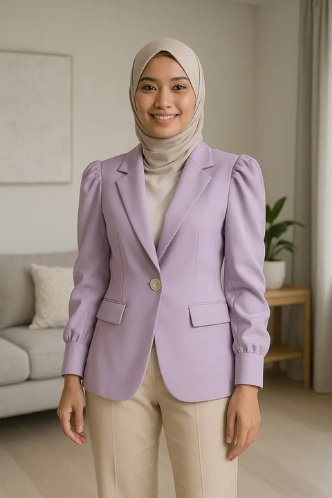 7 Blazer Warna Pastel Trend 2025, Tampil Lembut tapi Powerful (sumber:AI)