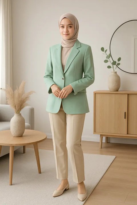 7 Blazer Warna Pastel Trend 2025, Tampil Lembut tapi Powerful (sumber:AI)
