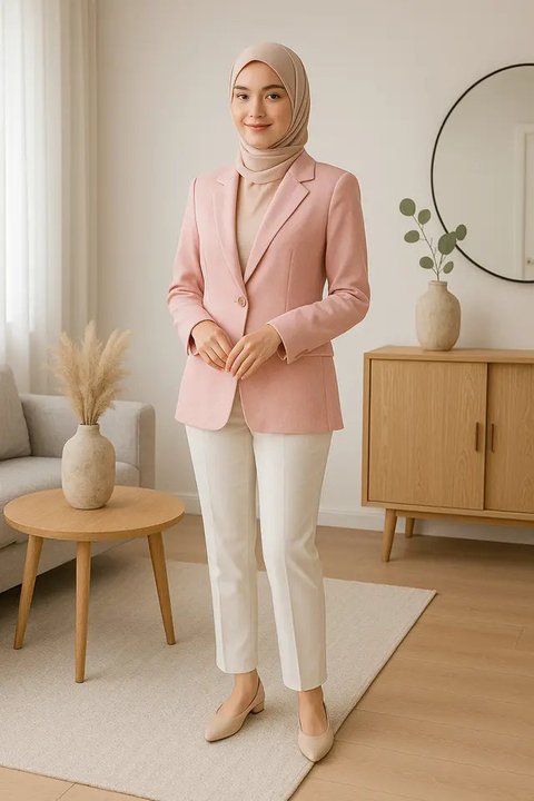 7 Blazer Warna Pastel Trend 2025, Tampil Lembut tapi Powerful (sumber:AI)