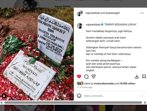 Suasana pemakaman Ibrahim Sjarief Assegaf, suami Najwa Shihab. (Dokumen Keluarga).