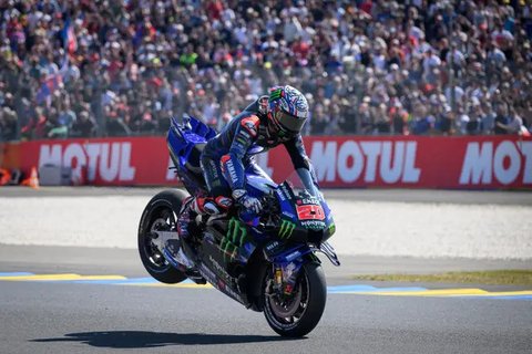 Pembalap tim Aprilia pada MotoGP 2025, Marco Bezzecchi. (X/MotoGP)