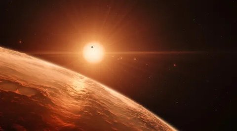 Ilustrasi tata surya, planet, benda langit. (Image by brgfx on Freepik)