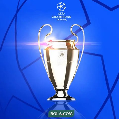 Logo Liga Champions UEFA ditampilkan sebelum pertandingan Liga Champions antara FC RB Salzburg dan Paris Saint-Germain di Salzburg, Austria, pada 10 Desember 2024. (KERSTIN JOENSSON/AFP)