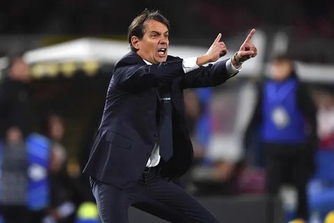 Pelatih Inter Milan, Simone Inzaghi. (AFP/Paul Eliis)