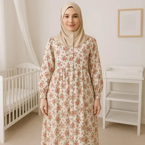 Model tunik busui-friendly favorit 2025 (created by Meta AI)