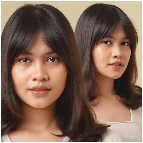 Gaya rambut retro untuk dicoba di 2025 untuk tampilan yang berani. Ilustrasi MetaAI