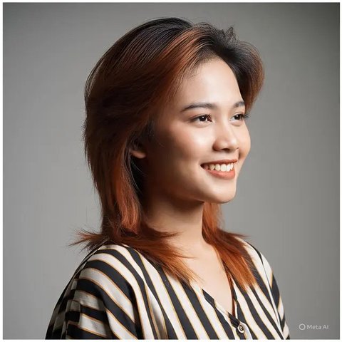 Gaya rambut retro untuk dicoba di 2025 untuk tampilan yang berani. Ilustrasi MetaAI