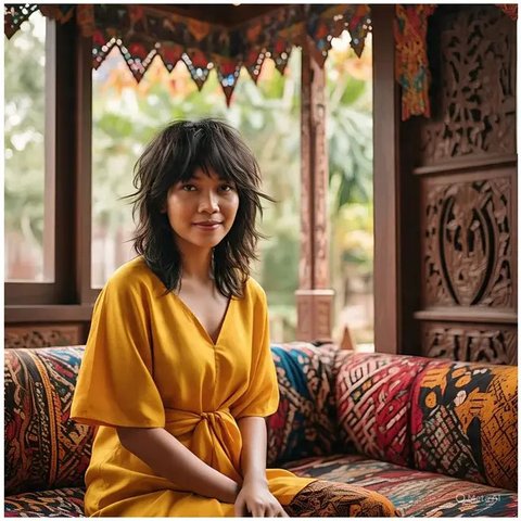 Gaya rambut retro untuk dicoba di 2025 untuk tampilan yang berani. Ilustrasi MetaAI