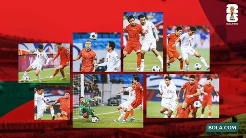 Para pemain Timnas Indonesia melakukan pemanasan dalam sesi latihan di Bali United Training Center, Bali menjelang laga Ronde 3 Kualifikasi Piala Dunia 2026 melawan China pada Selasa sore (23