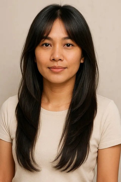 Model Rambut Layer Korea (Foto: ChatGPT)