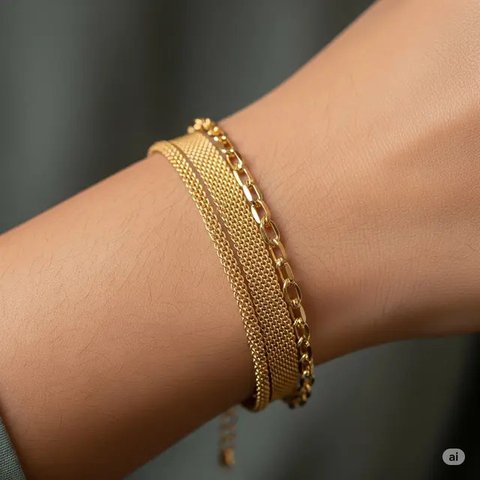 Model Gelang Emas Terbaru. Foto: Gemini
