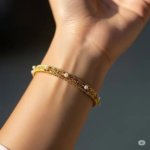 Model Gelang Emas Terbaru. Foto: Gemini