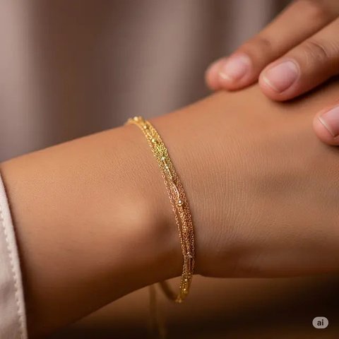 Model Gelang Emas Terbaru. Foto: Gemini