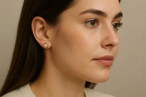 7 Model Anting Emas Tusuk Terbaru 2025, Simpel tapi Elegan untuk Berbagai Gaya (sumber:AI)
