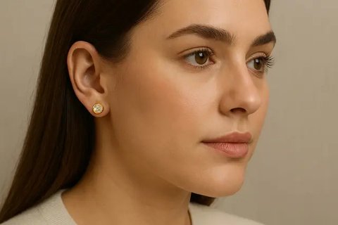 7 Model Anting Emas Tusuk Terbaru 2025, Simpel tapi Elegan untuk Berbagai Gaya (sumber:AI)