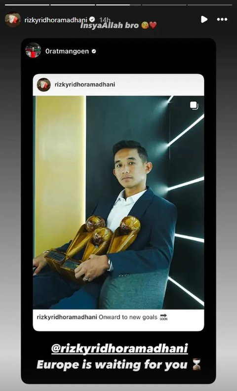 Rizky Ridho saat Persija Jakarta bertanding melawan Semen Padang pekan ke-30 Liga 1 2024/2025 di Stadion Pakansari, Kabupaten Bogor, Minggu (27/4/2025). (Bola.com/Abdul Aziz)