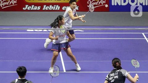 FOTO: Aksi Apriyani/Febi Libas Wakil Taiwan di Indonesia Open 2025