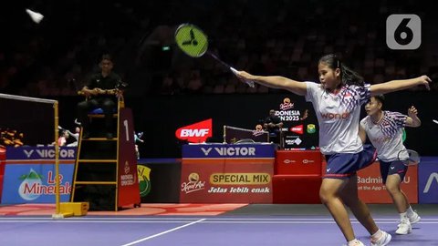 FOTO: Aksi Apriyani/Febi Libas Wakil Taiwan di Indonesia Open 2025