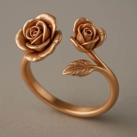 7 Model Cincin Emas Bunga Mawar, Elegan dan Unik untuk Segala Momen (sumber:AI)