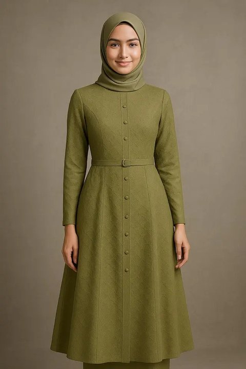 7 Model Kebaya Panjang Kancing Depan yang Trendi dan Anggun, Elegan ...