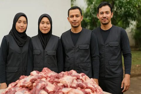 Rekomendasi Baju untuk Panitia Qurban Biar Enggak Ribet saat Potong Daging (Foto: ChatGPT)