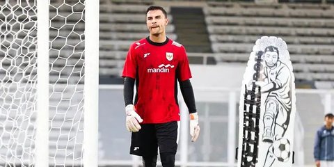 Striker Timnas Indonesia, Ole Romeny, dalam duel versus Bahrain di SUGBK, Jakarta, Selasa (25/3/2025). (Bola.com/Bagaskara Lazuardi)