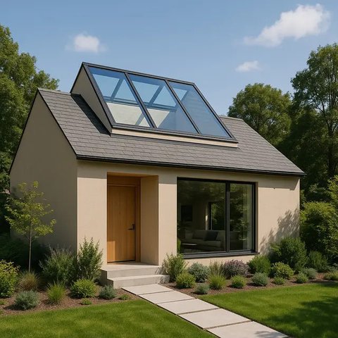 Model Atap Rumah Skylight untuk Pencahayaan Alami (Foto: ChatGPT)