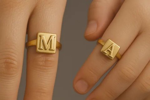 7 Model Cincin Kembar Ibu dan Anak Perempuan, Simbol Cinta Sepanjang Masa (sumber:AI)