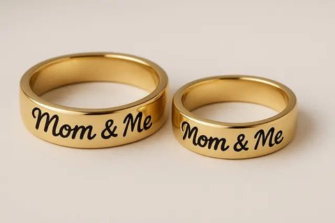 7 Model Cincin Kembar Ibu dan Anak Perempuan, Simbol Cinta Sepanjang Masa (sumber:AI)