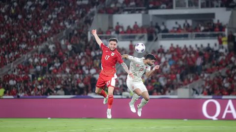 Official training Timnas Indonesia jelang pertandingan melawan China di SUGBK, Jakarta, Rabu (4-6-2025). (Bola.com/Bagaskara Lazuardi)