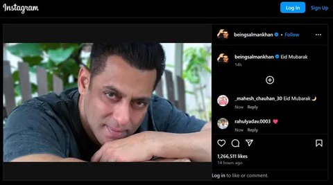 Salman Khan. (Instagram/ beingsalmankhan)