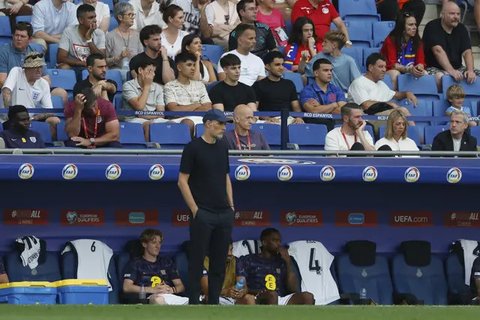 Harry Kane merayakan gol bersama rekan setimnya dalam pertandingan kualifikasi Piala Dunia 2026 grup K antara Andorra vs Inggris di RCDE Stadium, Barcelona, Spanyol, Sabtu, 7 Juni 202
