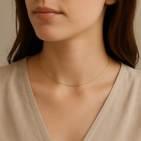 Model Kalung Choker Emas Terbaru (Foto: ChatGPT)