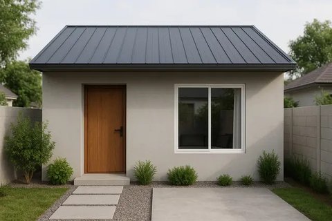 7 Inspirasi Rumah Tanpa Atap Genteng, Tampil Modern dan Anti Mainstream (sumber:AI)