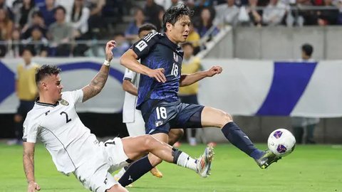 Timnas Indonesia akan melakoni laga pamungkas putaran ketiga kualifikasi Piala Dunia Asia grup C melawan Jepang. (PAUL MILLER/AFP)