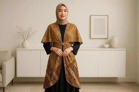 7 Outer Batik Kondangan yang Elegan dan Kekinian, Bisa Dipadukan dengan Gamis hingga Rok Tulis (sumber:AI)