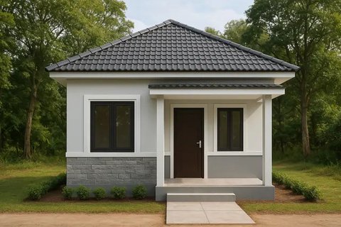 14 Gambar Rumah Sederhana Ukuran 6x9 di Kampung, Cocok untuk Hunian Nyaman dan Hemat Biaya (sumber:AI)