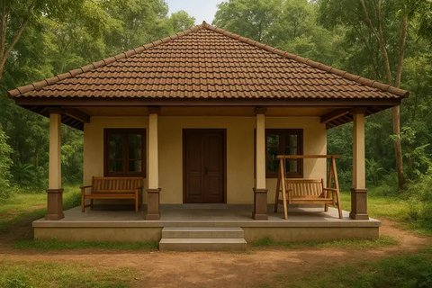 14 Gambar Rumah Sederhana Ukuran 6x9 di Kampung, Cocok untuk Hunian Nyaman dan Hemat Biaya (sumber:AI)